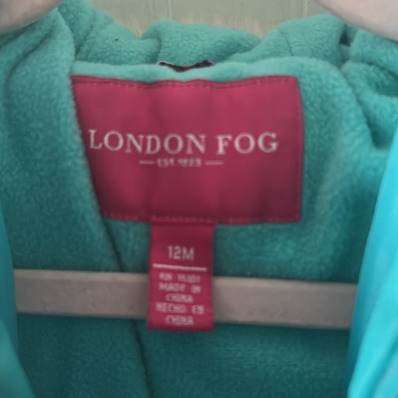 Like New! London Fog Floral Winter Puffer Jacket with Hood sz 12 mos - Picture 9 of 9
